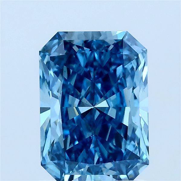 1.52 Ct. Fancy Vivid Blue Radiant Lab Grown Diamond