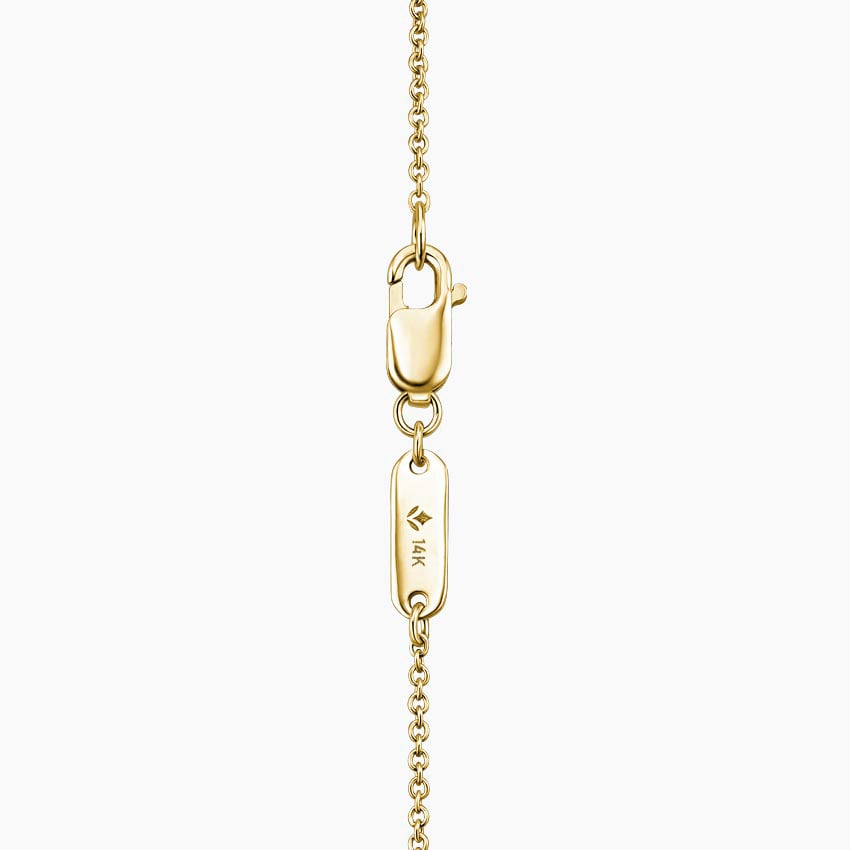 14K Yellow Gold Luxe Gemini Zodiac Diamond Medallion Necklace, large additional view 2