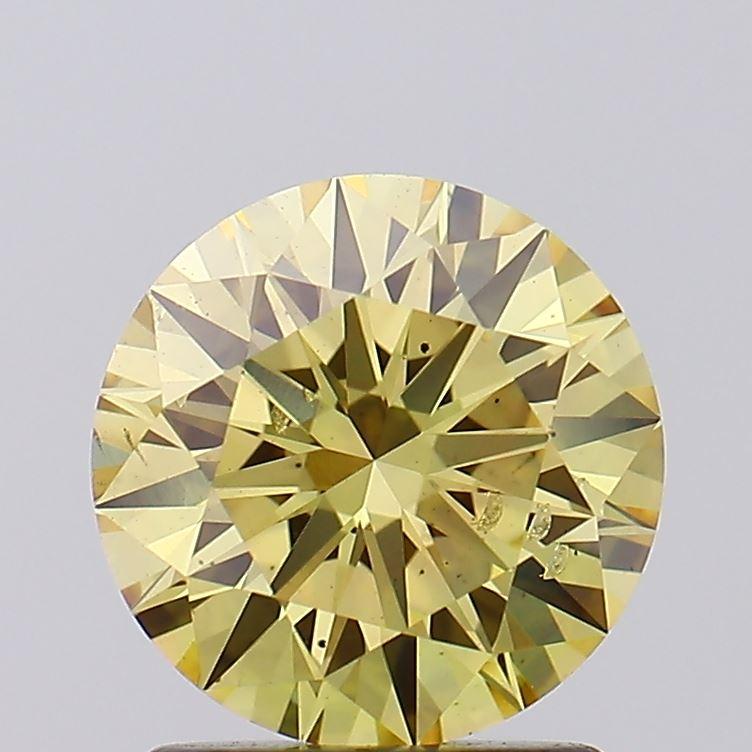1.50 Ct. Fancy Vivid Yellow Round Lab Grown Diamond