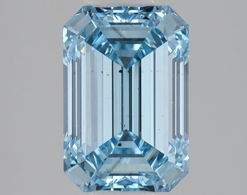 2.09 Ct. Fancy Vivid Blue Emerald Lab Grown Diamond