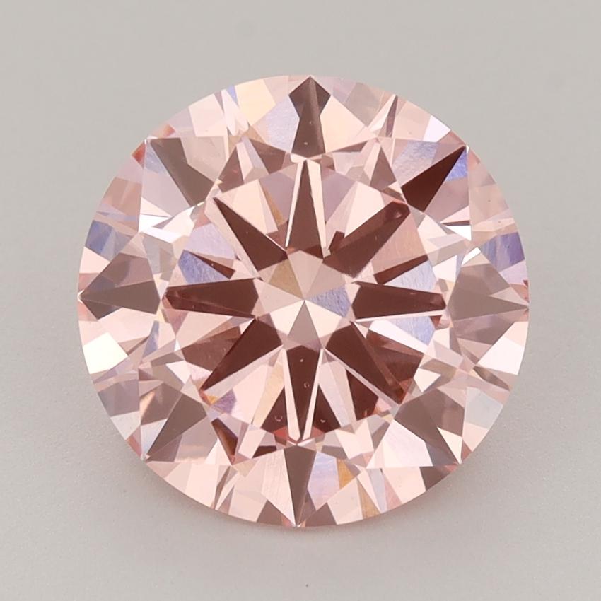 3.00 Ct. Fancy Intense  Pink Round Lab Grown Diamond