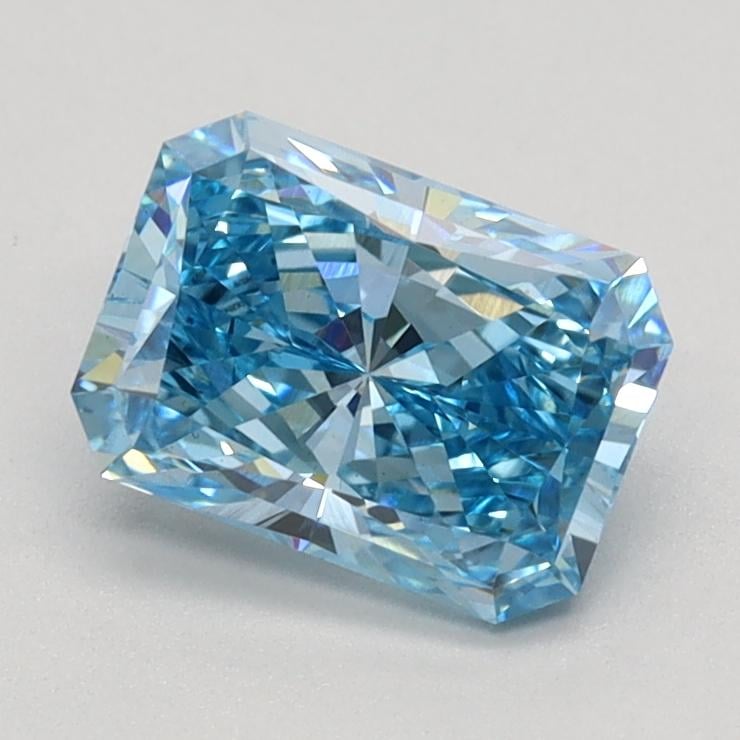 1.00 Ct. Fancy Vivid Blue Radiant Lab Grown Diamond