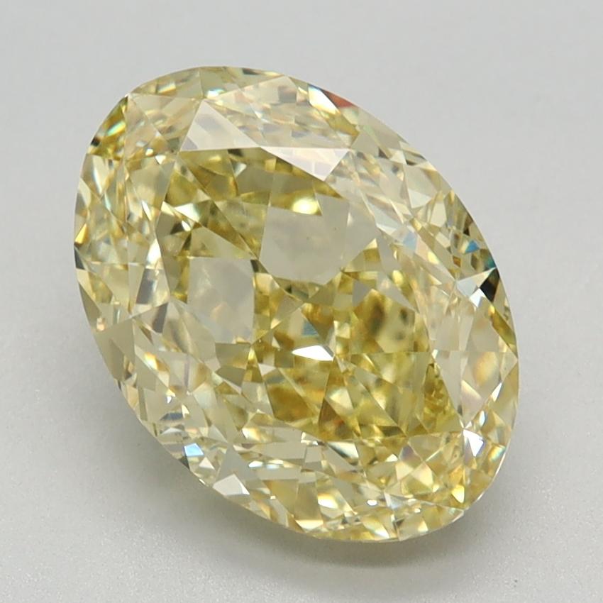 2.74 Ct. Fancy Intense Yellow Oval Lab Grown Diamond