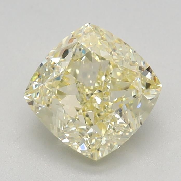 1.14 Ct. Fancy Light Yellow Cushion Lab Grown Diamond