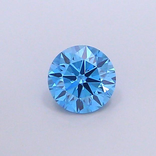 0.99 Ct. Fancy Vivid Blue Round Lab Grown Diamond