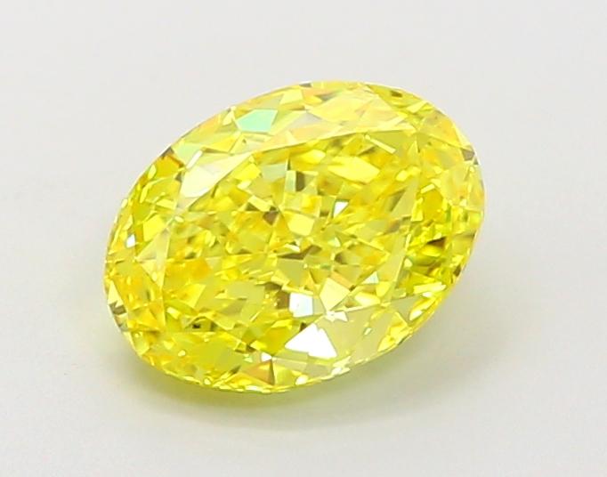 1.64 Ct. Fancy Vivid Yellow Oval Lab Grown Diamond