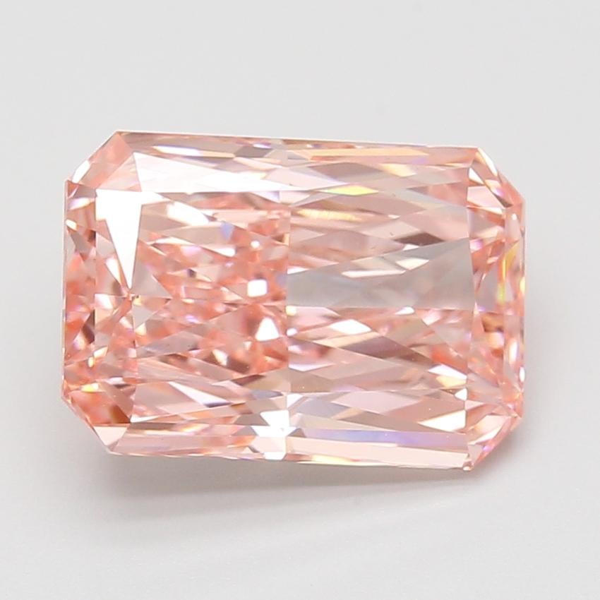 5.06 Ct. Fancy Vivid Pink Radiant Lab Grown Diamond