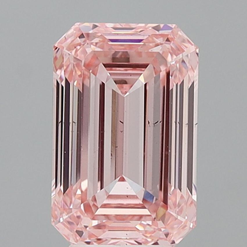 6.01 Ct. Fancy Intense Pink Emerald Lab Grown Diamond