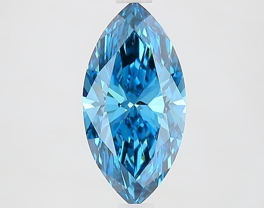 1.76 Ct. Fancy Vivid Blue Marquise Lab Grown Diamond