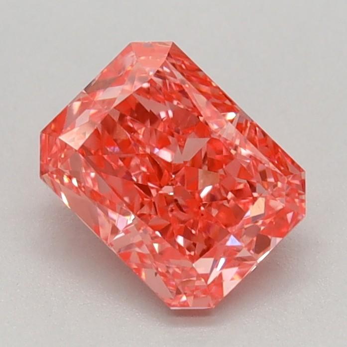 0.82 Ct. Fancy Vivid Pink Radiant Lab Grown Diamond