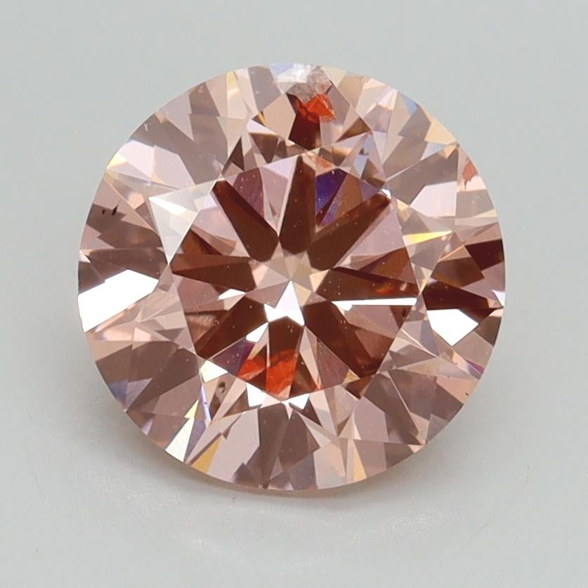 2.00 Ct. Fancy Intense Pink Round Lab Grown Diamond