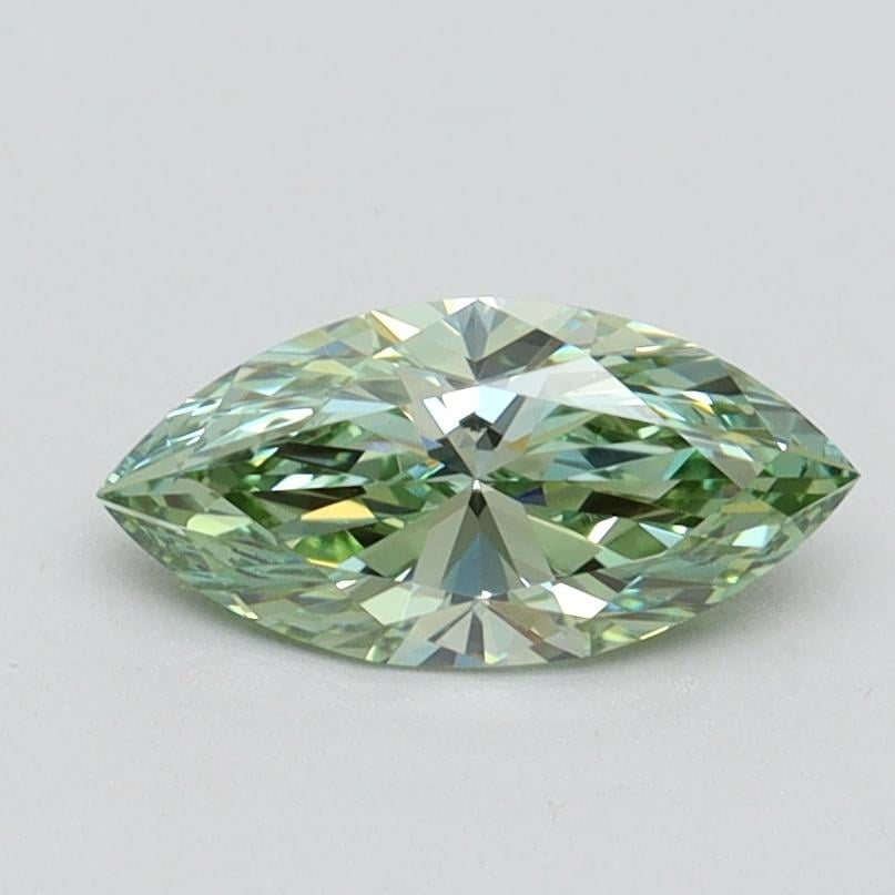 0.70 Ct. Fancy Vivid Green Marquise Lab Grown Diamond