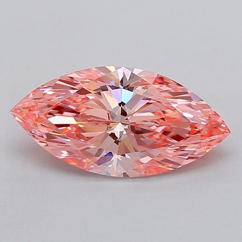 2.55 Ct. Fancy Vivid  Pink Marquise Lab Grown Diamond