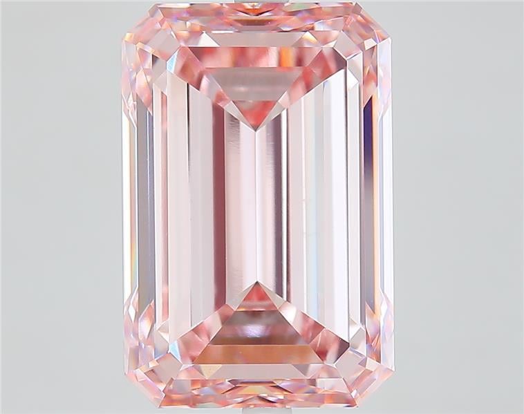 11.98 Ct. Fancy Intense  Pink Emerald Lab Grown Diamond