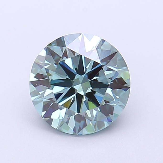 1.53 Ct. Fancy Deep Greenish Blue Round Lab Grown Diamond