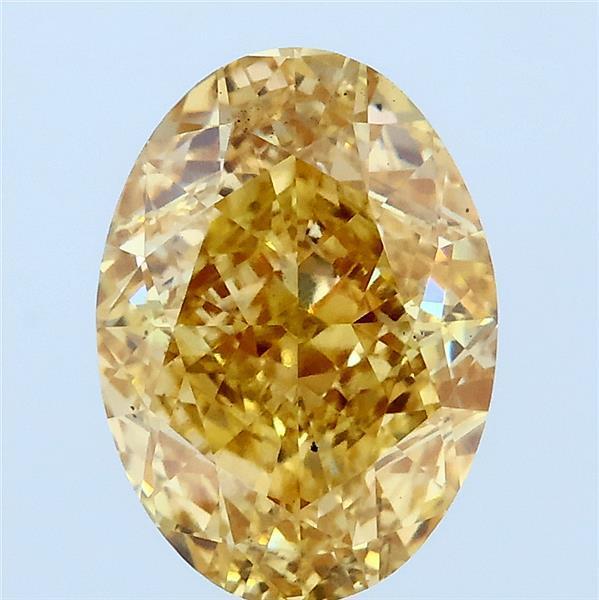 3.05 Ct. Fancy Vivid Yellow Oval Lab Grown Diamond