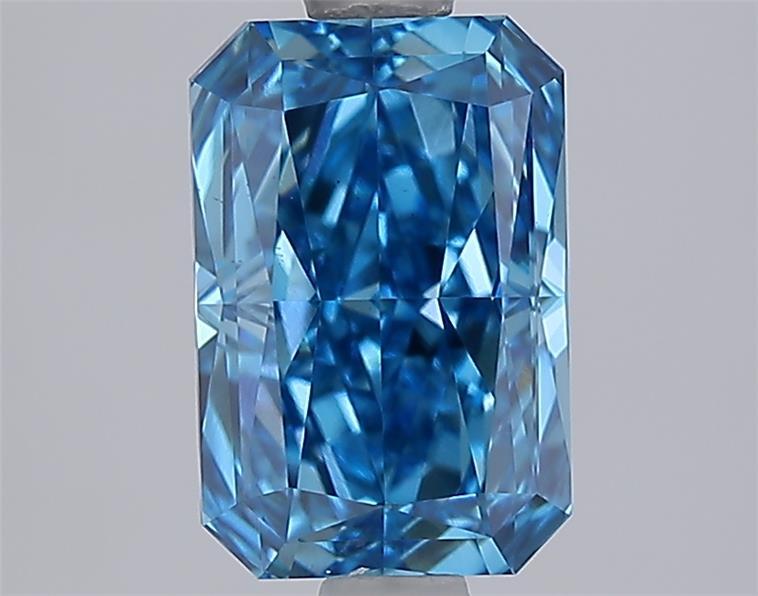 2.08 Ct. Fancy Vivid Blue Radiant Lab Grown Diamond