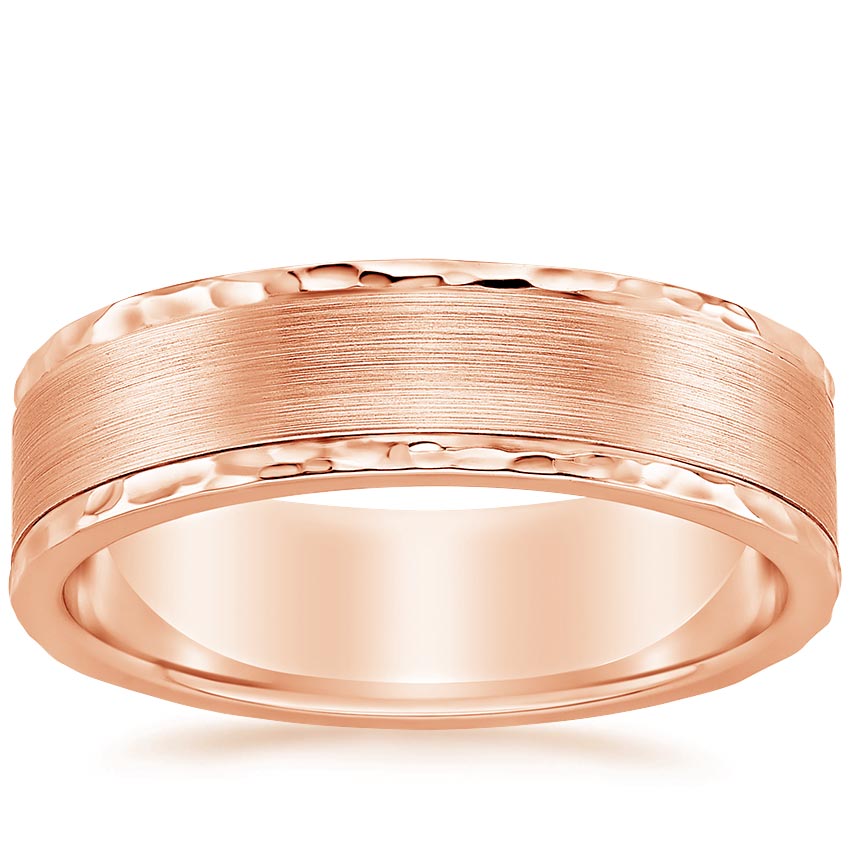 Archer Wedding Ring in 14K Rose Gold