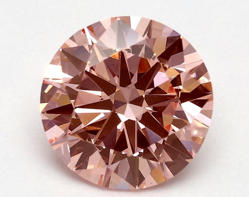 1.8 Ct. Fancy Vivid Pink Round Lab Grown Diamond