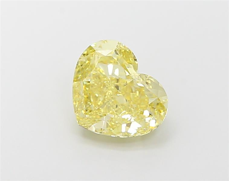 2.13 Ct. Fancy Vivid Yellow Heart Lab Grown Diamond