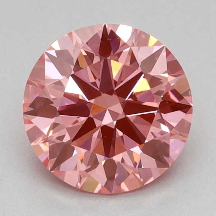 1.00 Ct. Fancy Vivid Pink Round Lab Grown Diamond