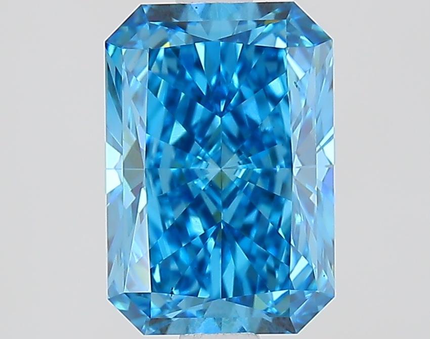 1.91 Ct. Fancy Vivid Blue Radiant Lab Grown Diamond