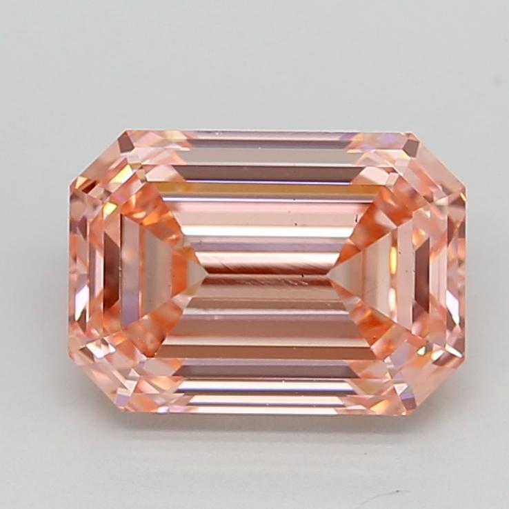 4.08 Ct. Fancy Vivid  Pink Emerald Lab Grown Diamond