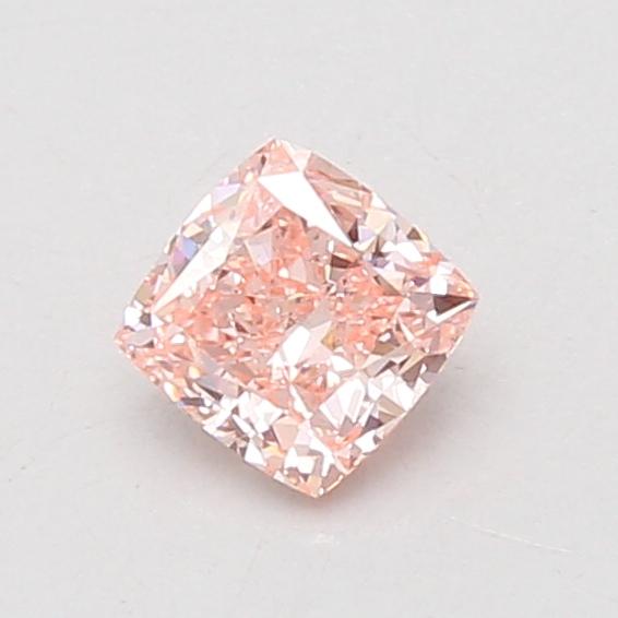 0.60 Ct. Fancy Vivid Pink Cushion Lab Grown Diamond