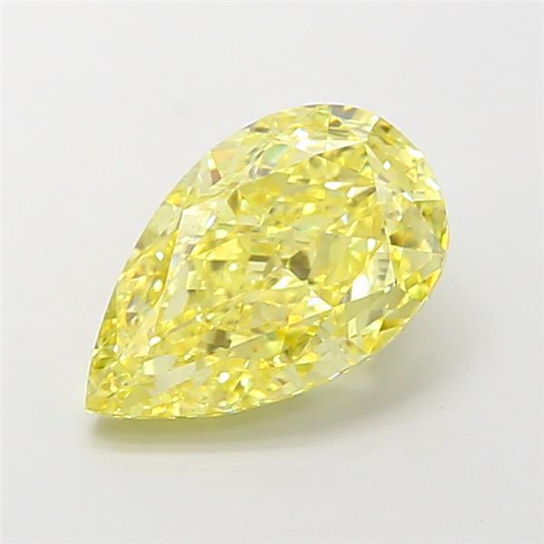 2.56 Ct. Fancy Intense Yellow Pear Lab Grown Diamond