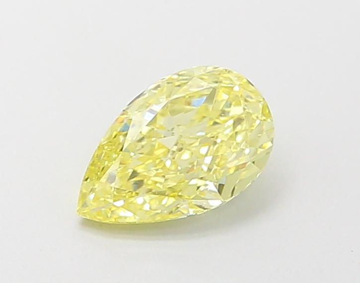 0.65 Ct. Fancy Intense Yellow Pear Lab Grown Diamond