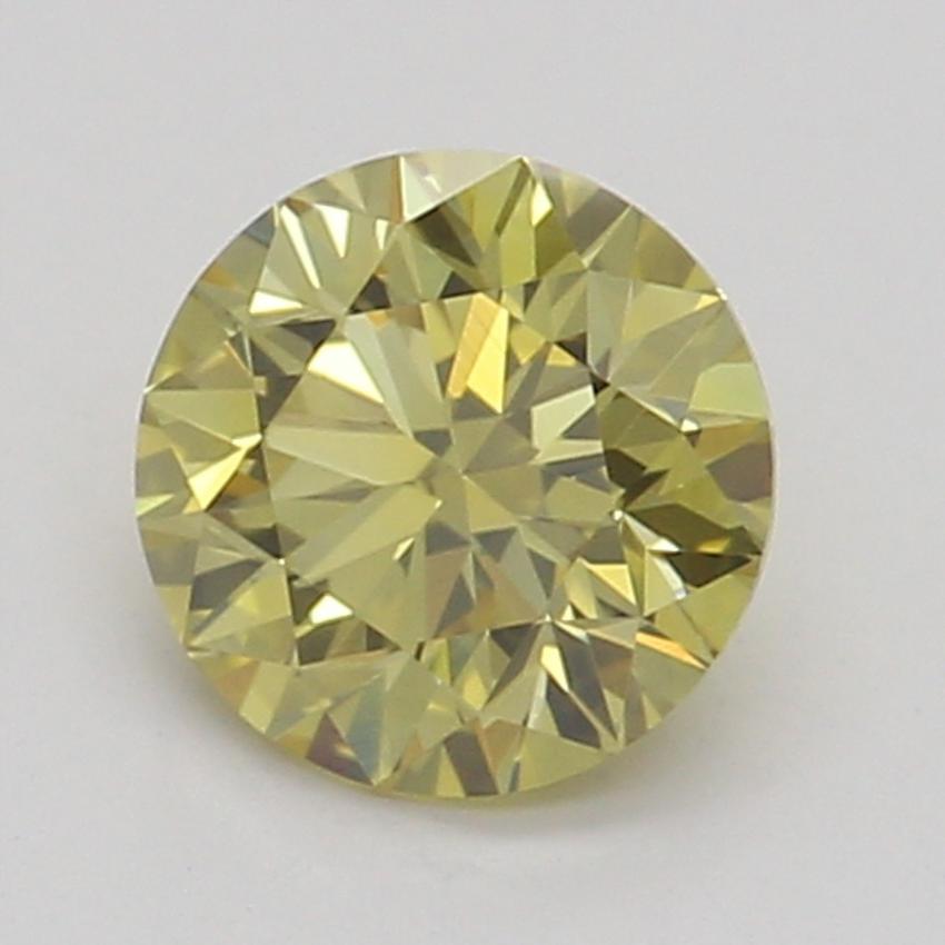 0.34 Ct. Fancy Deep Yellow Round Diamond