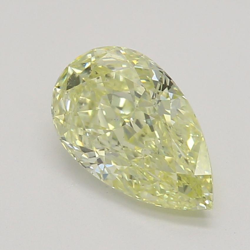 0.58 Ct. Fancy Light Yellow Pear Diamond