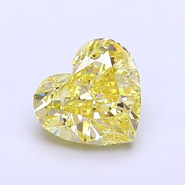 1.03 Ct. Fancy Intense Yellow Heart Lab Grown Diamond