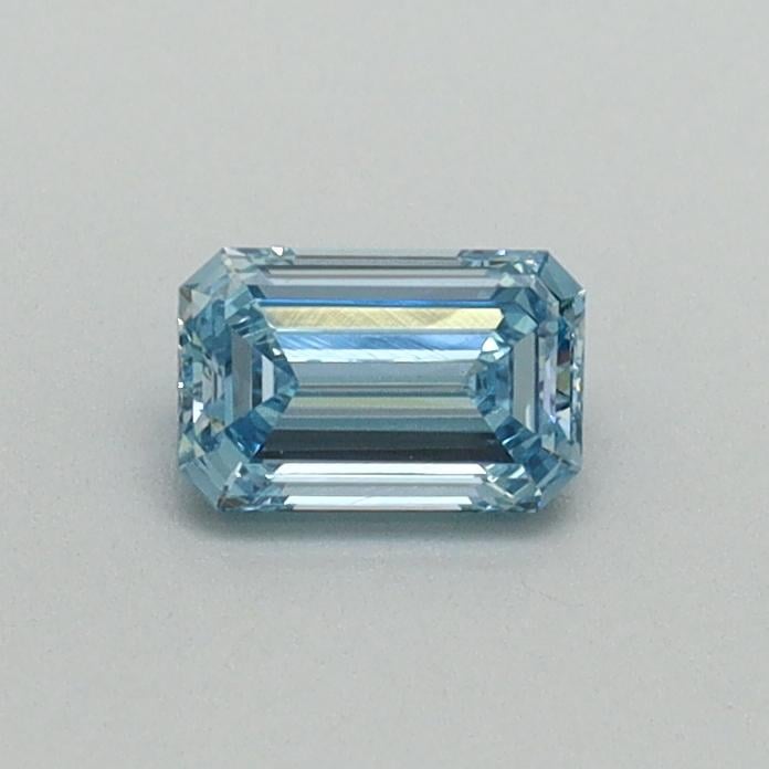 0.31 Ct. Fancy Vivid Blue Emerald Lab Grown Diamond