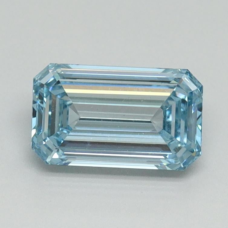 1.01 Ct. Fancy Intense Blue Emerald Lab Grown Diamond