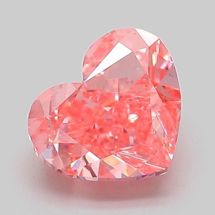 2.00 Ct. Fancy Vivid Pink Heart Lab Grown Diamond
