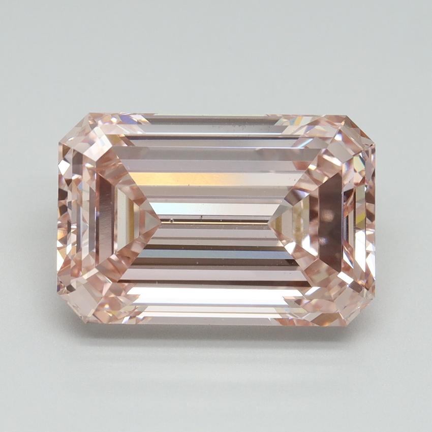 7.01 Ct. Fancy Intense Pink Emerald Lab Grown Diamond