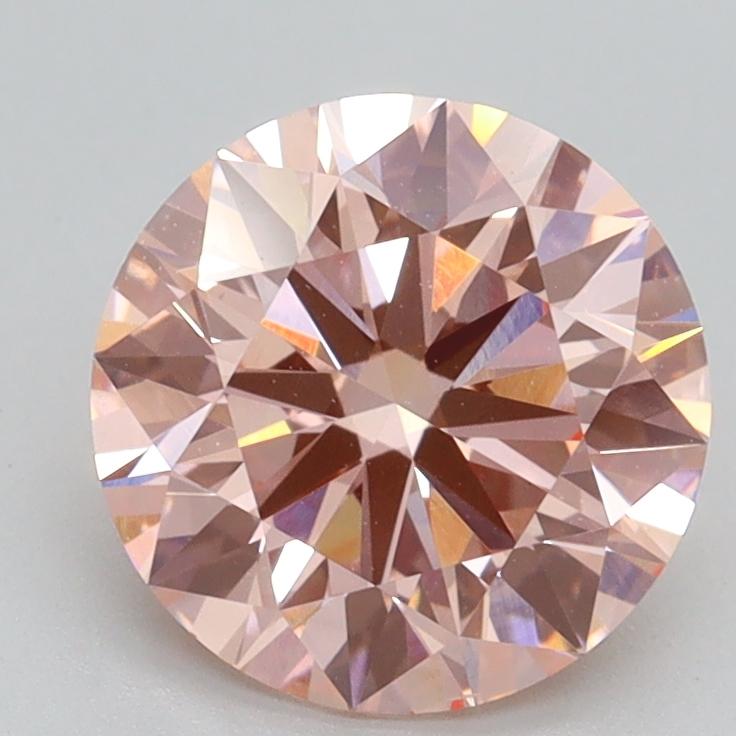 2.20 Ct. Fancy Intense Pink Round Lab Grown Diamond