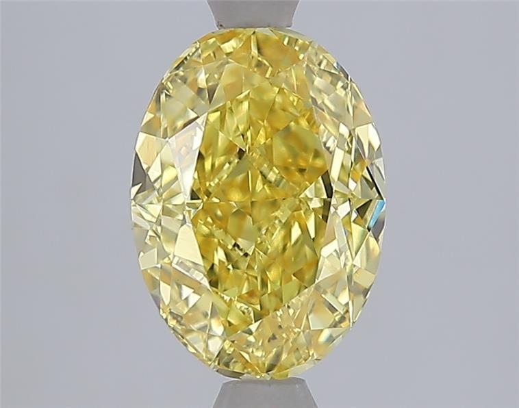 2.11 Ct. Fancy Vivid Yellow Yellow Oval Lab Grown Diamond