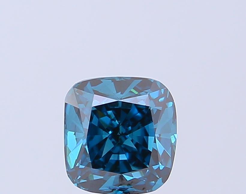 1.67 Ct. Fancy Vivid Blue Cushion Lab Grown Diamond