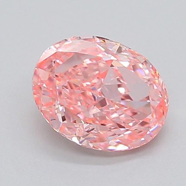 2.04 Ct. Fancy Vivid  Pink Oval Lab Grown Diamond