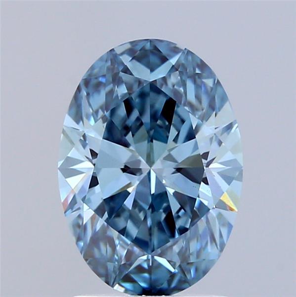 1.84 Ct. Fancy Vivid Blue Oval Lab Grown Diamond