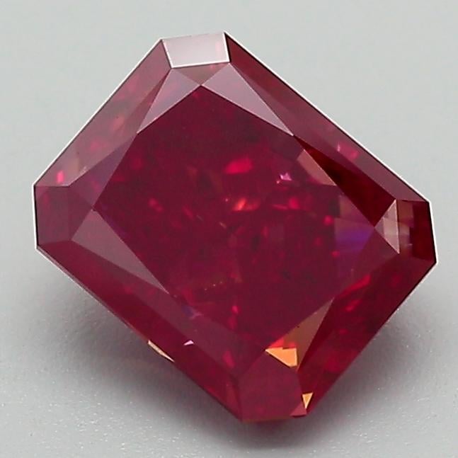 1.56 Ct. Fancy Red Radiant Lab Grown Diamond