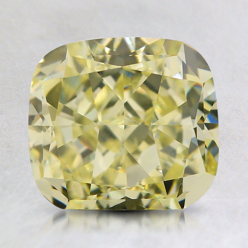 2.39 Ct. Fancy Light Yellow Cushion Diamond