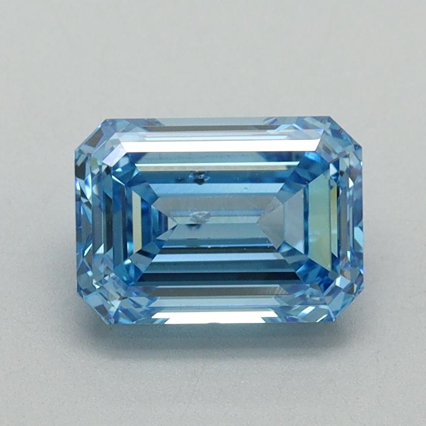 1.50 Ct. Fancy Vivid Blue Emerald Lab Grown Diamond