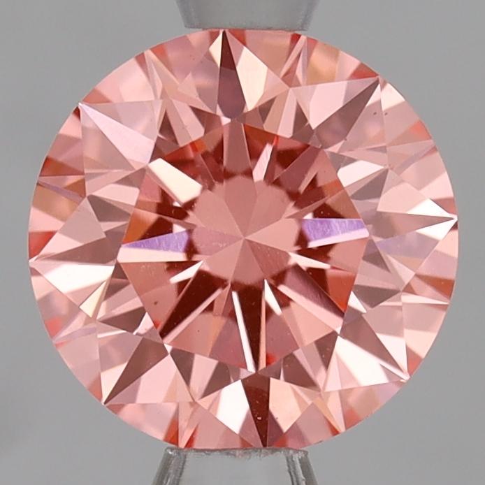 1.09 Ct. Fancy Vivid Pink Round Lab Grown Diamond