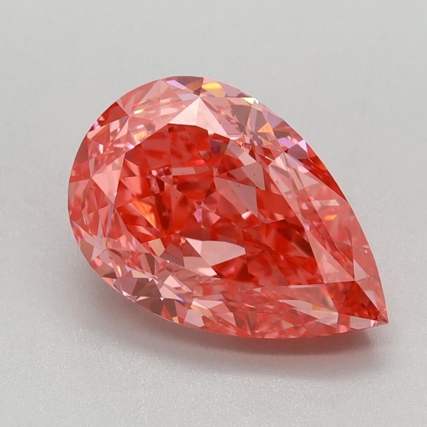 2.09 Ct. Fancy Vivid Pink Pear Lab Grown Diamond