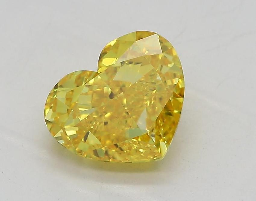 1.43 Ct. Fancy Vivid Yellow Heart Lab Grown Diamond