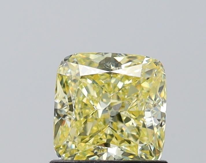 1.09 Ct. Fancy Intense Yellow Cushion Lab Grown Diamond