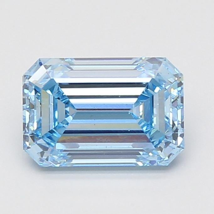 2.15 Ct. Fancy Vivid Blue Emerald Lab Grown Diamond